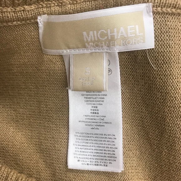 Michael Kors Fringe Cowl Neck Poncho Sweater - Picture 6 of 6